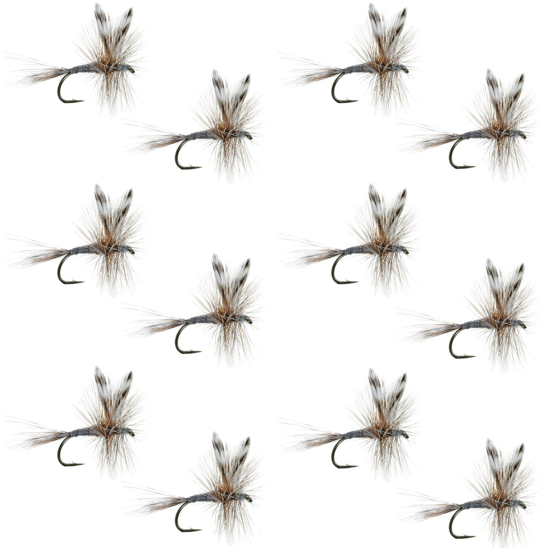 Adams Classic Dry Fly - 1 Dozen Flies Hook Size 20