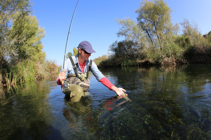 Red Humpy Classic Hair Wing Dry Fly - 6 Flies Hook Size 10