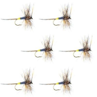Adams Female Classic Dry Fly - 6 Flies - Hook Size 16