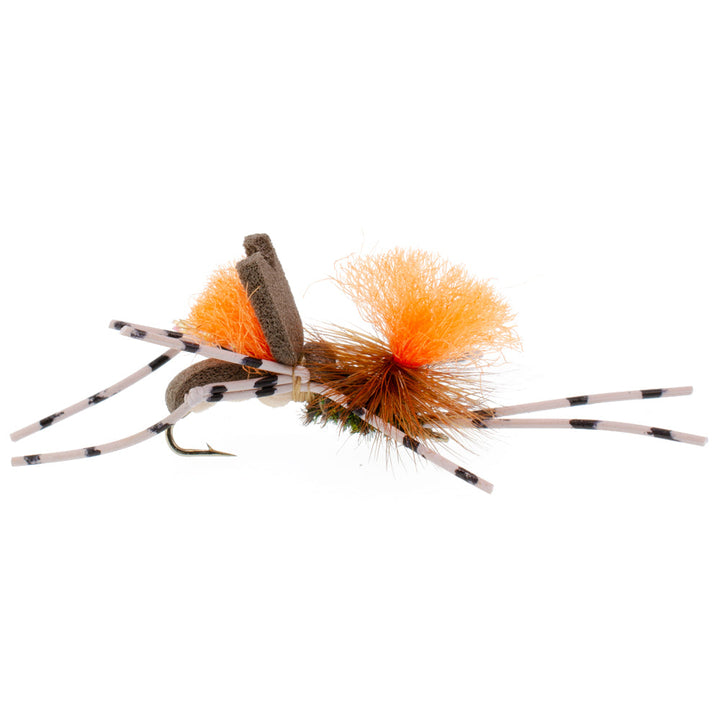 Trout Fly Assortment - Dropper Hopper Foam Body 12 Flies 4 Patterns Trout Fishing Fly Collection