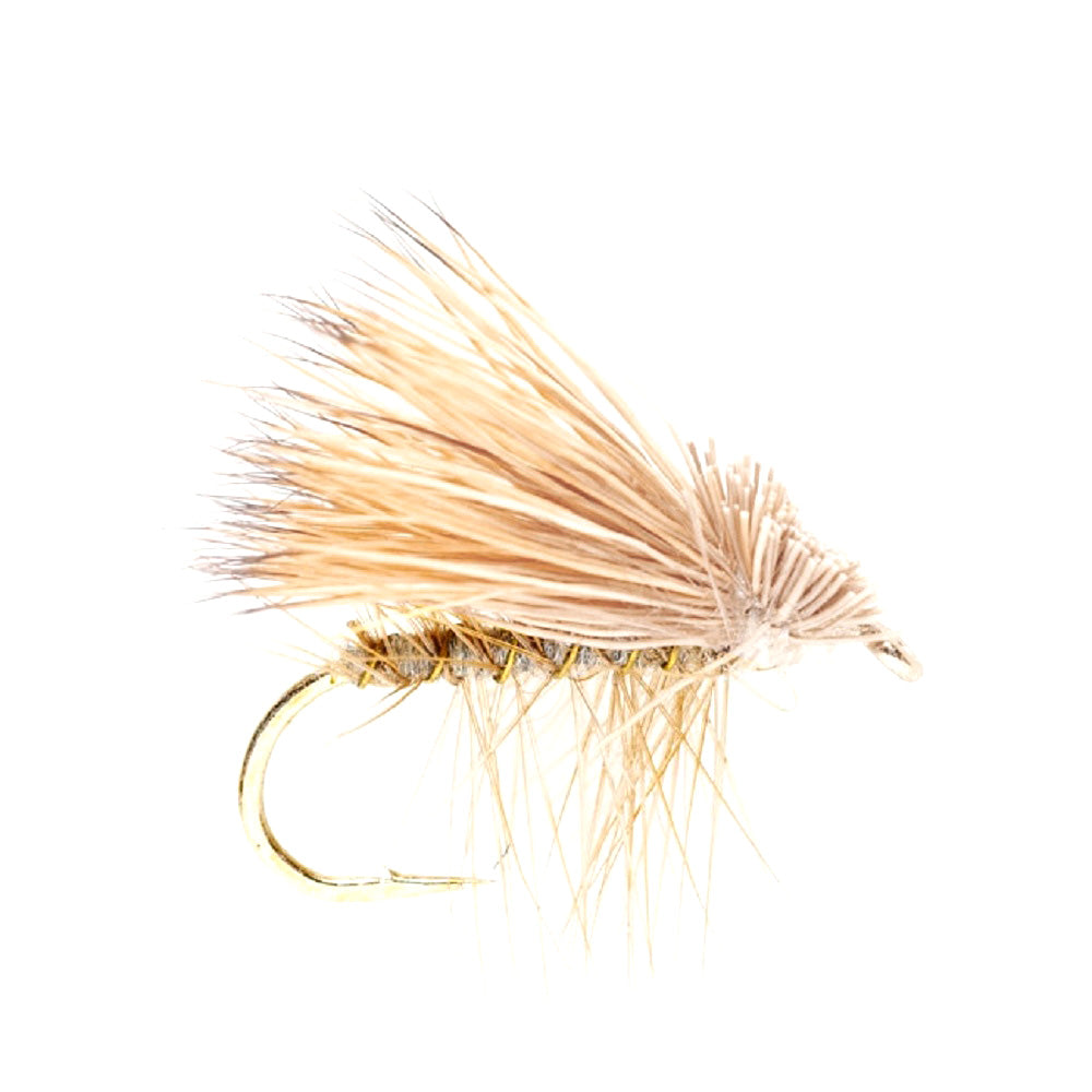 3 Pack Yellow Elk Hair Caddis Classic Trout Dry Flies Size 18