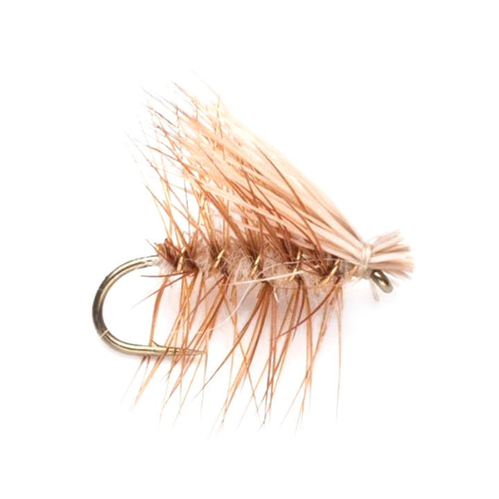 3 Pack Tan Elk Hair Caddis Classic Trout Dry Flies Size 18