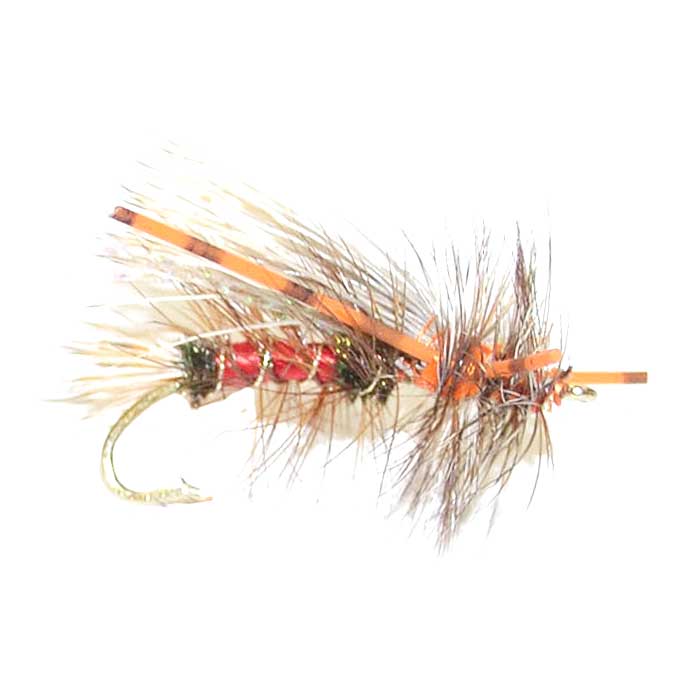 3 Pack Kaufmann's Royal Crystal Stimulator Rubber Legs Dry Fly - Hook Size 8