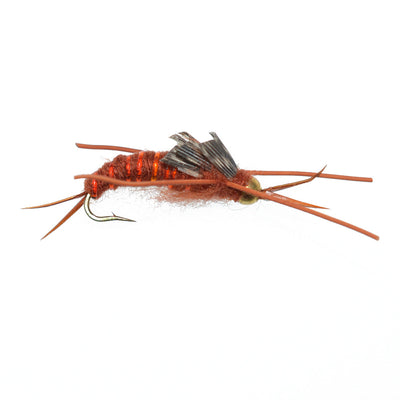 Gold Bead Kaufmann's Brown Stone Fly with Rubber Legs - Stonefly Wet Fly - 1 Dozen Flies Hook Size 12