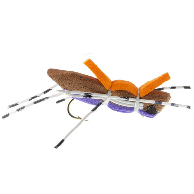 Morrish Hopper Foam Body Grasshopper Assortment Dry Fly - 8 Flies - 4 Colors - Hook Size 10 - Hopper Dropper