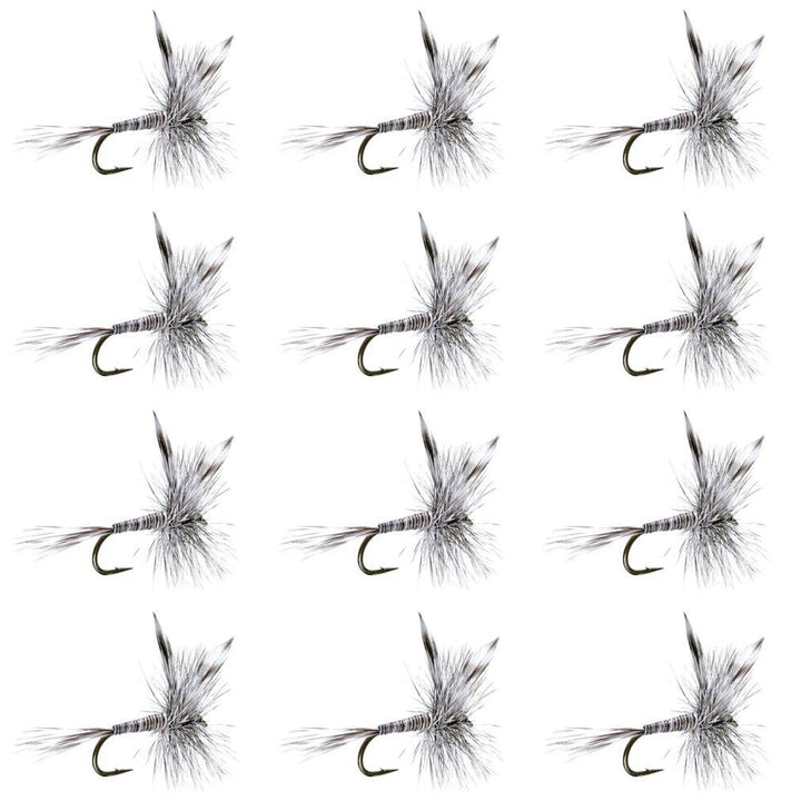 Mosquito Classic Trout Dry Fly Fishing Flies - 1 Dozen Size 12