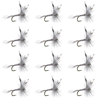 Mosquito Classic Trout Dry Fly Fishing Flies - 1 Dozen Size 16