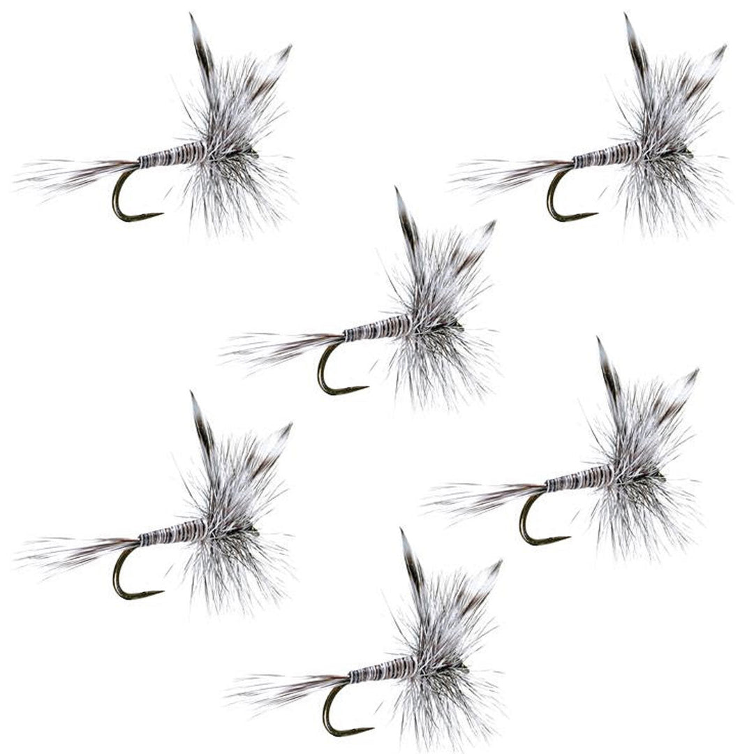 Barbless Mosquito Classic Trout Dry Fly Fishing  6 Flies - Hook Size 18