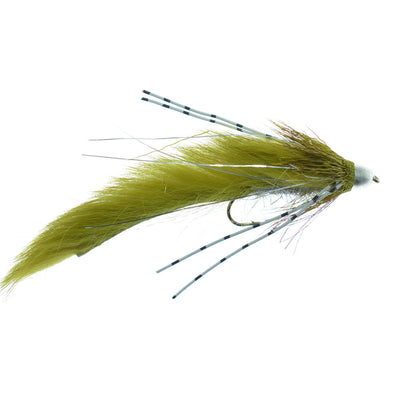 3 Pack Cone Head Muddy Buddy Trout and Bass Streamer Fly Lunchables - Olive - Hook Size 4