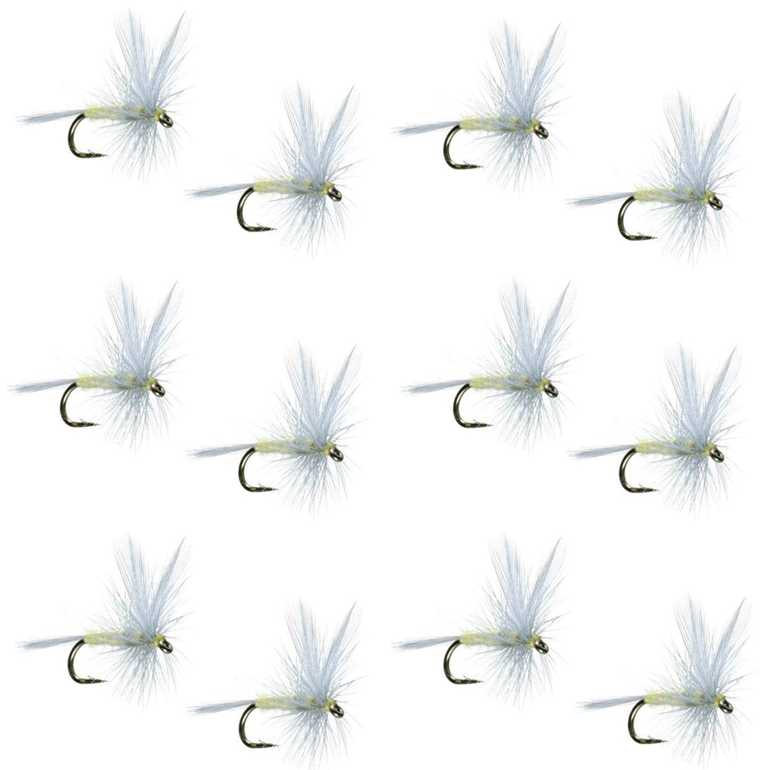 Pale Morning Dun PMD Classic Dry Fly - 1 Dozen Flies Hook Size 16