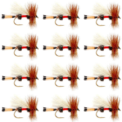 Royal Trude Classic Hair Wing Dry Fly - 1 Dozen Flies Hook Size 10