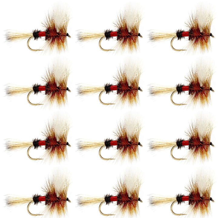 Royal Wulff Classic Trout Dry Fly Fishing Flies - Set of 12 Flies Size 12 - One Dozen