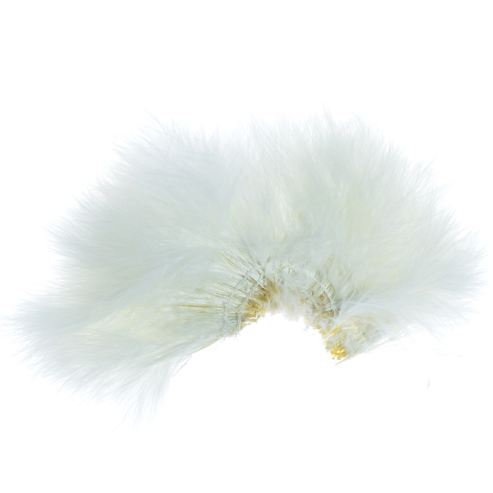 Select Strung Long Spey Marabou Master Pack - 4 Colors - White Dark Brown Sculpin Olive Black