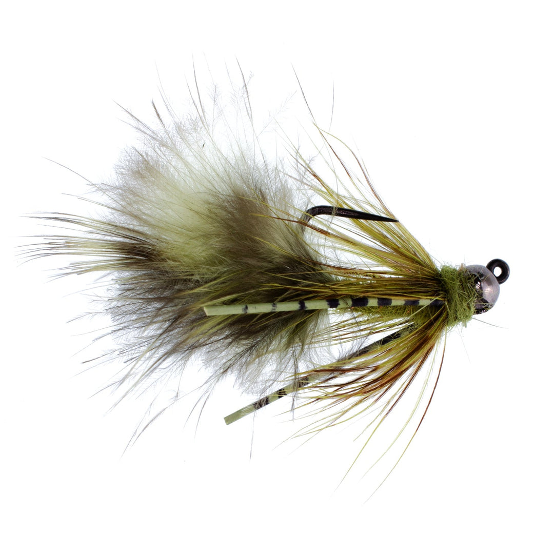 Tungsten Bead Tactical Mini Bugger Czech Nymph Euro Nymphing Fly - 6 Flies Size 12