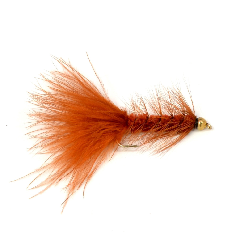Brown Bead Head Crystal Woolly Bugger Classic Streamer Flies - Set of –  Wasatch Tenkara Rods