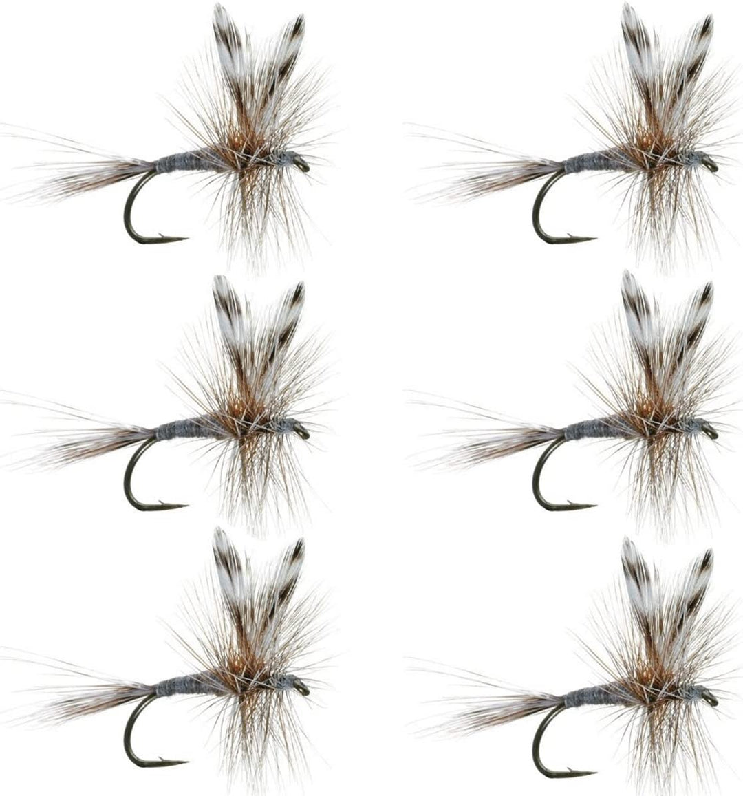 Adams Classic Dry Fly - 6 Flies - Hook Size 12