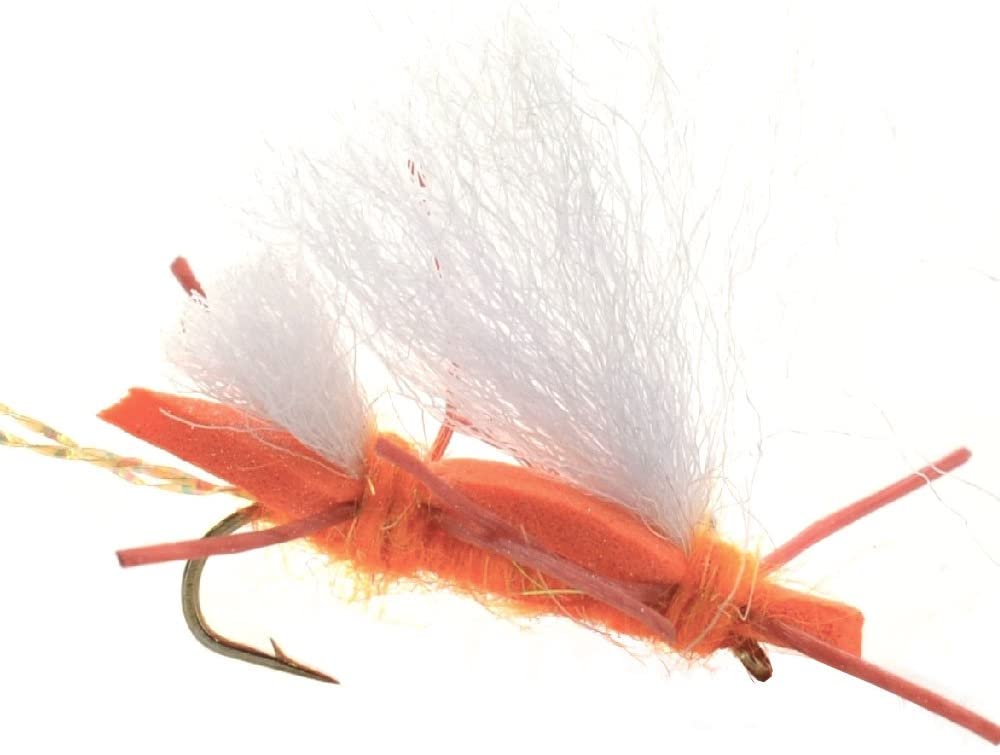 Basics Collection - Chernobyl Ant Foam Dry Fly Assortment - 10 Dry Fishing Grasshopper Flies - 5 Patterns - Hook Size 10