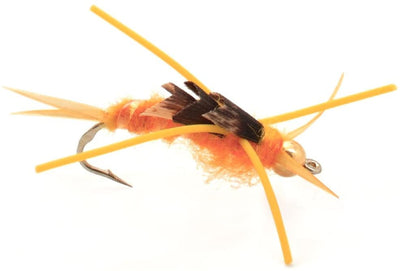 Gold Bead Kaufmann's Golden Stone Fly Nymph Rubber Legs - 1 Dozen Flies Hook Size 10
