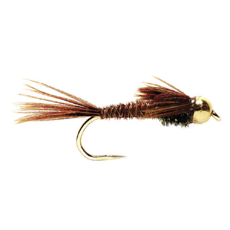 Barbless Bead Head Pheasant Tail Nymph Fly 1 Dozen Flies Hook Size 14